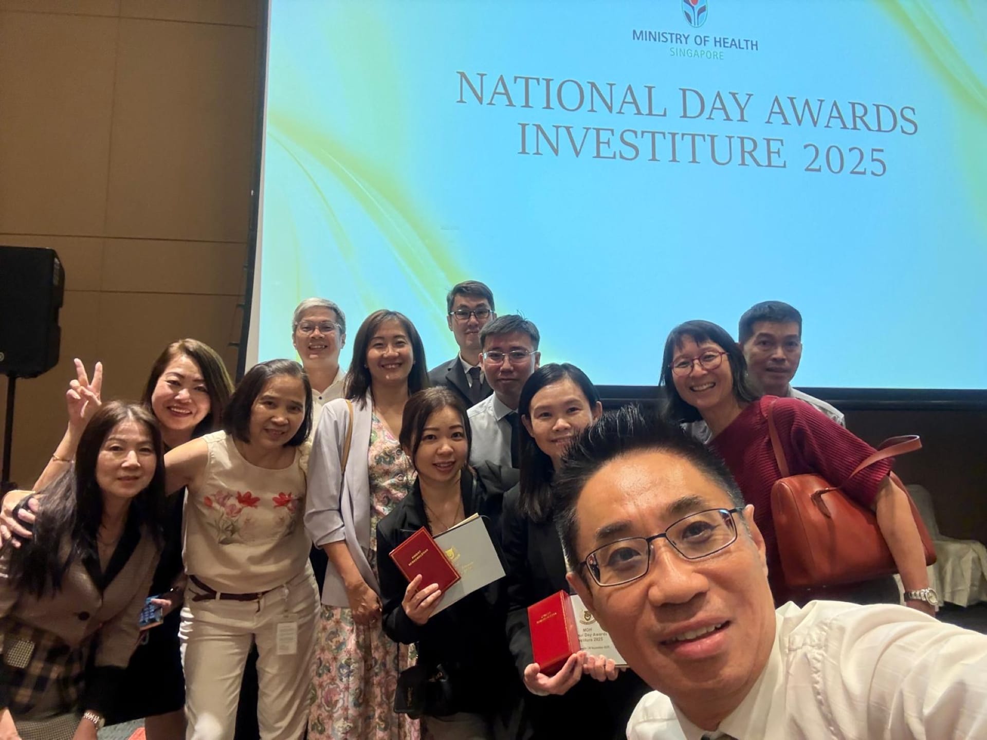 Group Photo of ALPS award recipients at MOH National Day Awards Investiture 2025